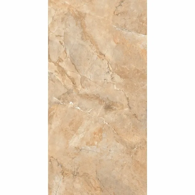 Immense Peach Stone Effect Polished Porcelain Wall and Floor Tile