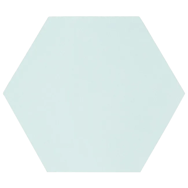 Kromatika Hexagon Bleu Clair Porcelain Wall & Floor Tile
