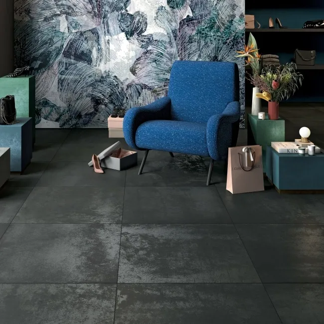 Lemmy Venom Black Italian Matt Porcelain Wall and Floor Tiles