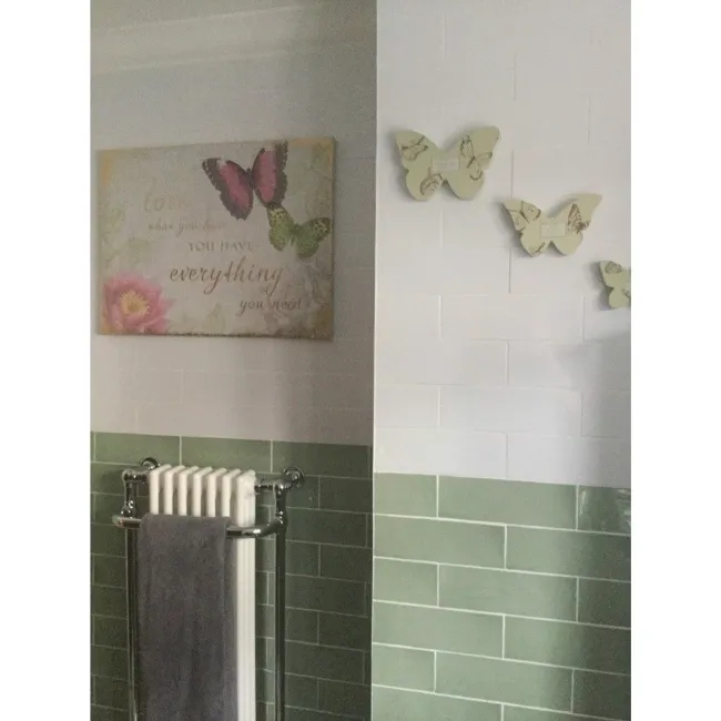 Linear Gloss Wall White Metro Tiles