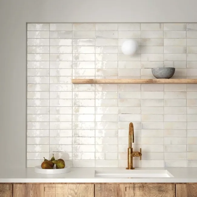 Luma Antique White Gloss Ceramic Wall Tile