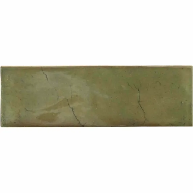 Luma Olive Green Gloss Ceramic Wall Tile