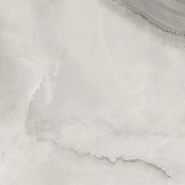 Merope Onyx Marble Effect Grey Polished Floor Tile