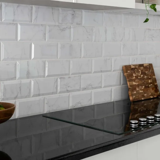 Metro Stone Effect Marble Wall Metro Tiles