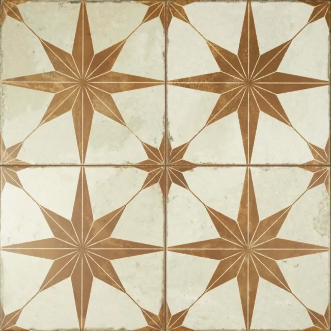 Metropolis Star Sienna Wall and Floor Tiles 