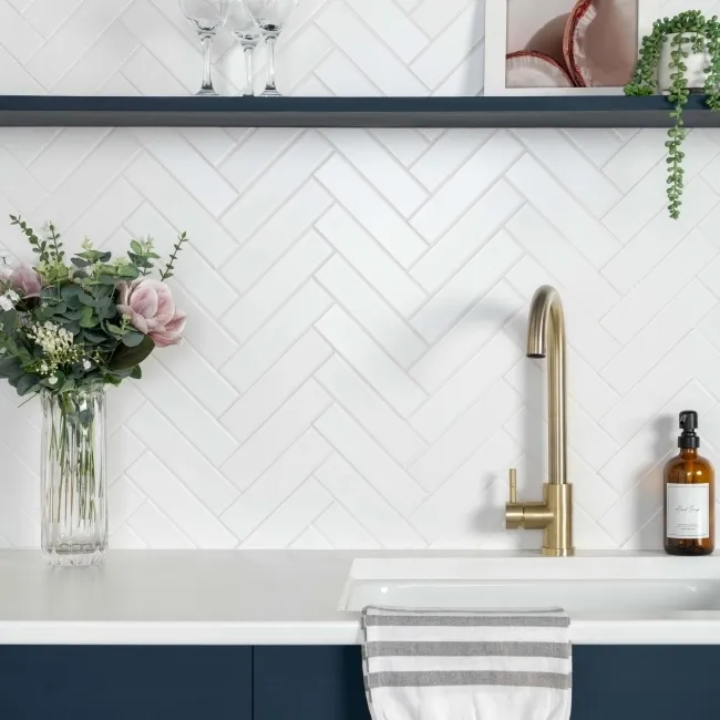 Microline White Matt Wall Tile 