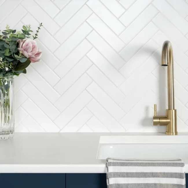 Microline White Matt Wall Tile 