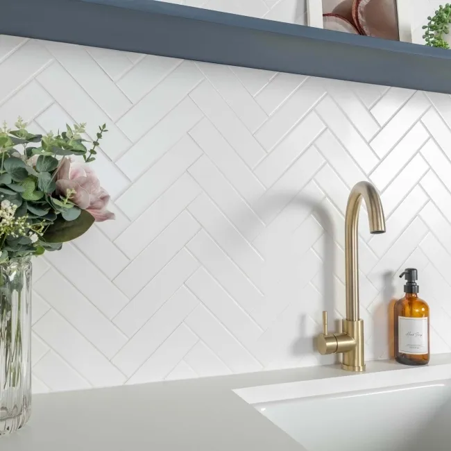 Microline White Matt Wall Tile 