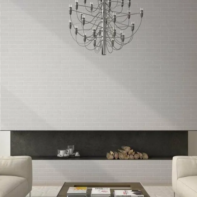 Muralla White Brick Wall Tiles