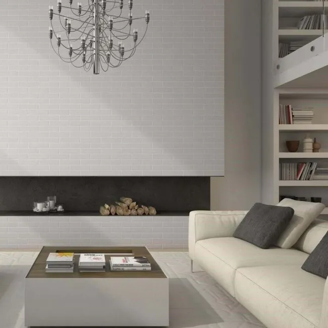 Muralla White Brick Wall Tiles