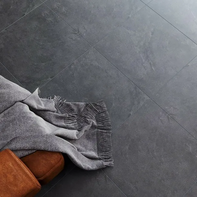 Muse Dark Grey Italian Matt Porcelain Floor Tiles