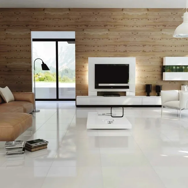 Alaska White Gloss Floor Tiles 