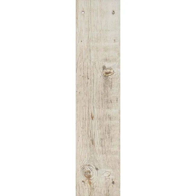 Reclaimed Natural Beige Oak Nailed Wood Effect Floor Tile
