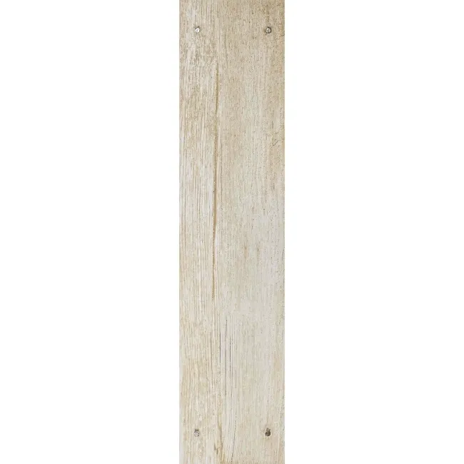 Reclaimed Natural Beige Oak Nailed Wood Effect Floor Tile