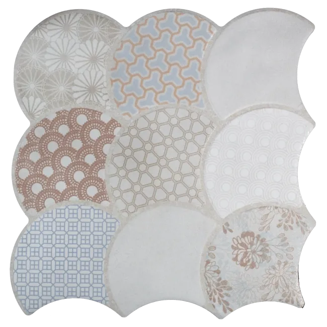 Scale Boho White Wall and Floor Tiles