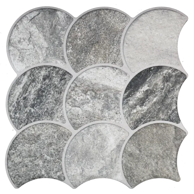 Scale Stone Steel Wall and Floor Tiles