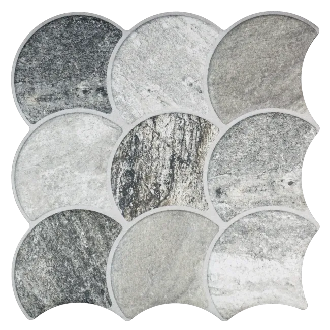 Scale Stone Steel Wall and Floor Tiles