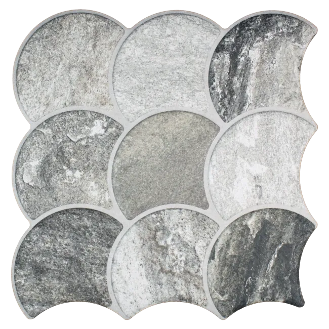 Scale Stone Steel Wall and Floor Tiles