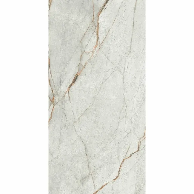 The Room Grey Marble Effect Polished Porcelain Wall and Floor Tile