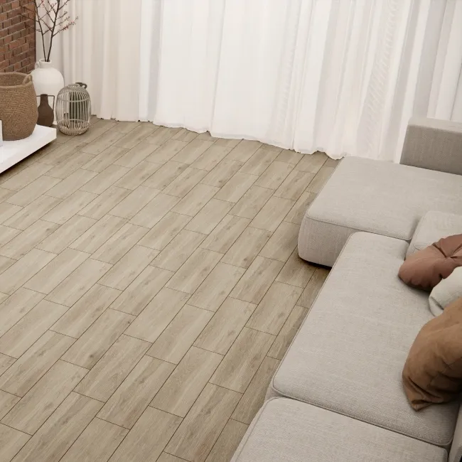 Timber Griege Wood Effect Matt Porcelain Floor Tile