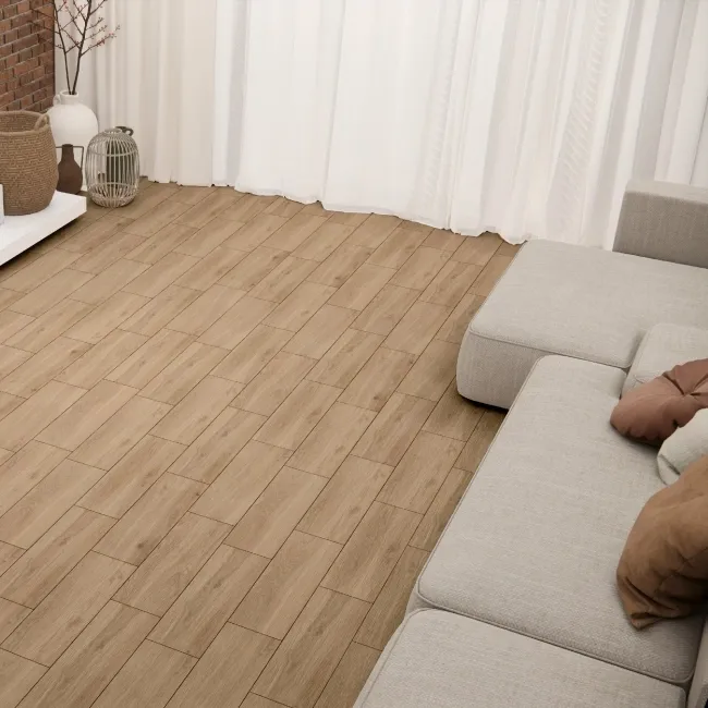 Timber Oak Wood Effect Matt Porcelain Floor Tile