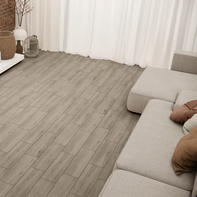 Timber Smokey Grey Wood Effect Matt Porcelain Floor Tile