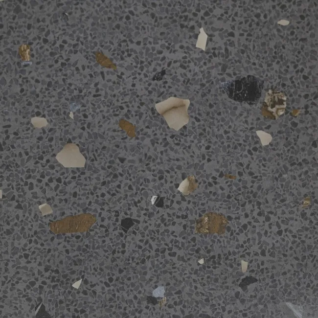 Trend Black Terrazzo Multicolour Wall and Floor Tile