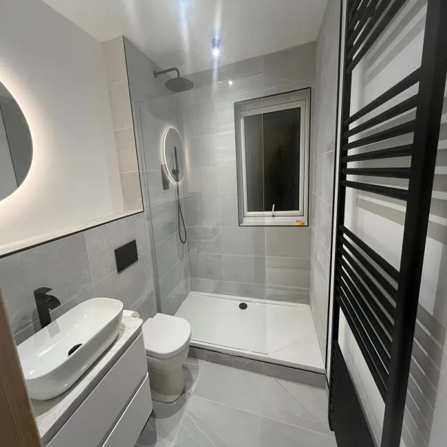 Snowdon Light Grey Stone Effect Matt Porcelain Wall and Floor Tile