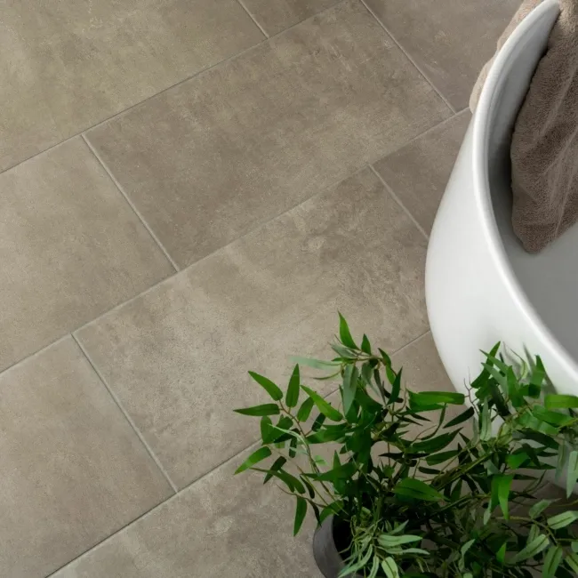 Urban Taupe Cement Effect Matt Porcelain Wall and Floor Tile