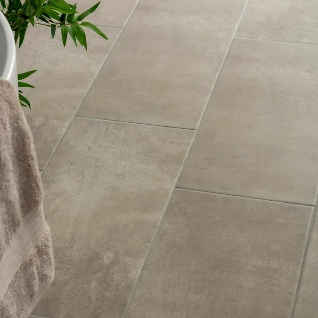 Urban Taupe Cement Effect Matt Porcelain Wall and Floor Tile