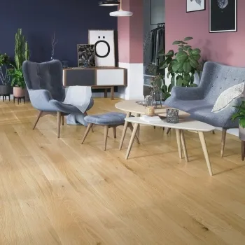 Medio Light Oak Engineered Flooring 14mm x 130mm Oiled