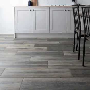 Banzai Dark Oak Wood Effect Matt Porcelain Floor Tile