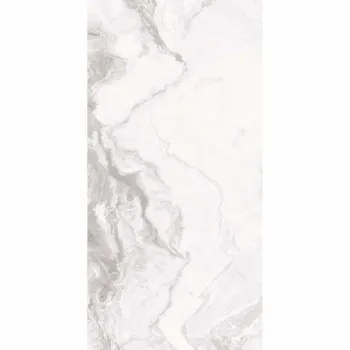 Fenndi Silver Marble Effect Polished Porcelain Tile
