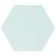 Kromatika Hexagon Bleu Clair Porcelain Wall & Floor Tile
