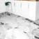 Panda White Marble Effect Polished Porcelain Floor Tile