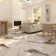 Panda White Marble Effect Polished Porcelain Floor Tile