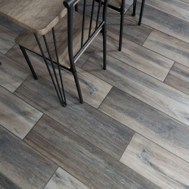 Banzai Dark Oak Wood Effect Matt Porcelain Floor Tile