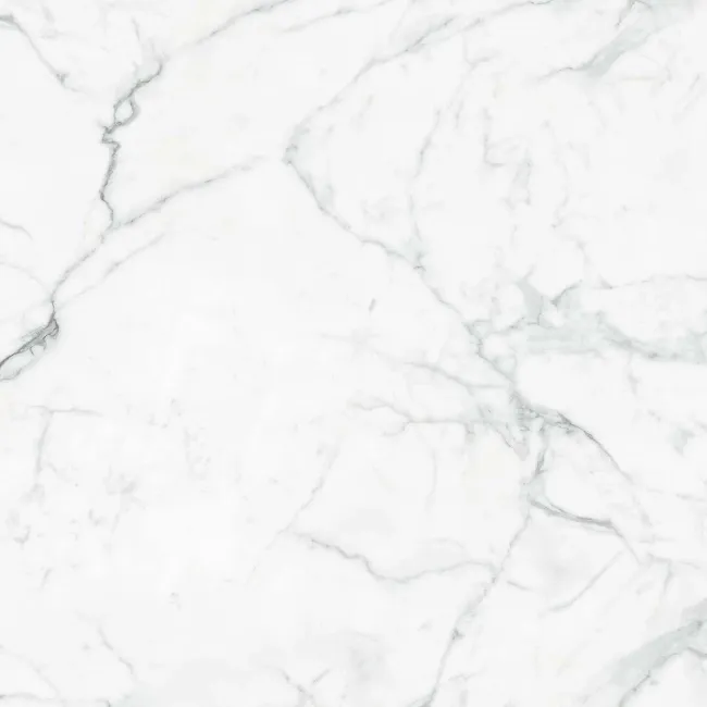 Carrera White Marble Effect Large Polished Porcelain Floor Tile