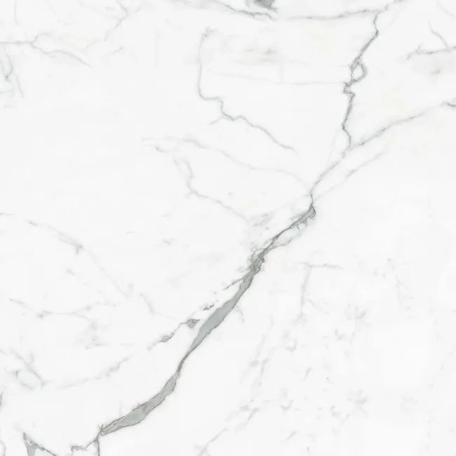 Carrera White Marble Effect Large Polished Porcelain Floor Tile