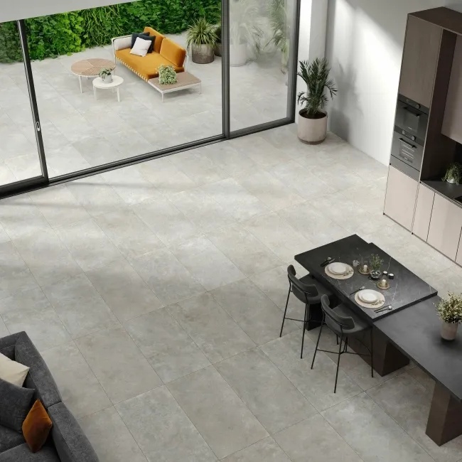 Crassana Grey Concrete Effect Large Anti Slip Porcelain Tile