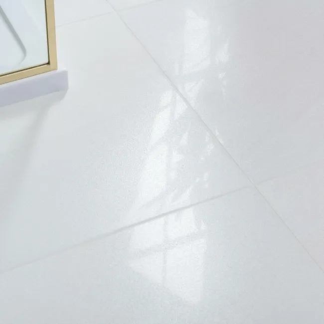 Galaxy Arctic White Stone Effect Semi Polished Porcelain Tile 