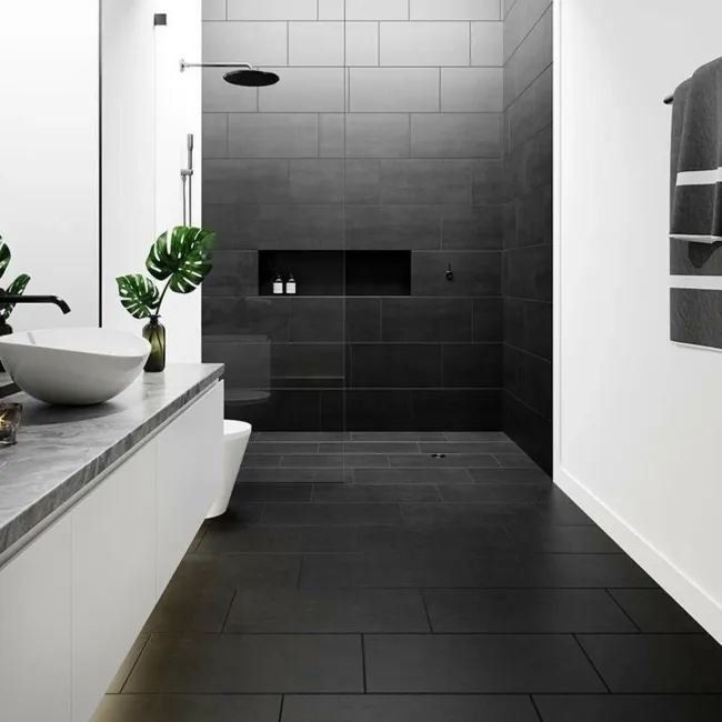 Lounge Black Matt Porcelain Wall and Floor Tile