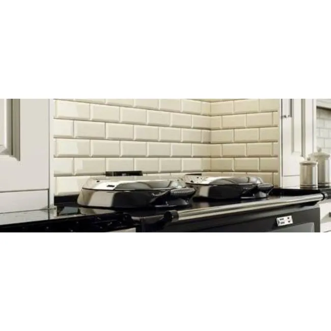 Metro Cream Gloss Wall White Metro Tiles