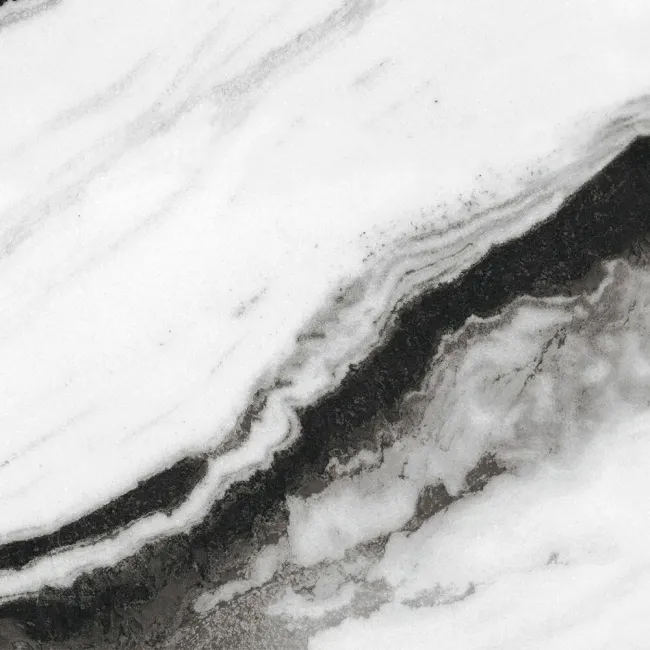 Panda White Marble Effect Polished Porcelain Floor Tile