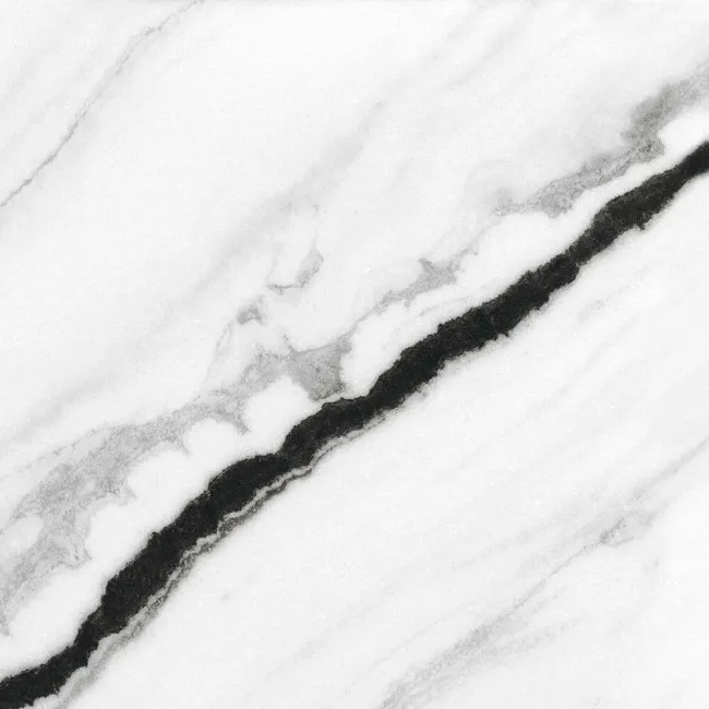 Panda White Marble Effect Polished Porcelain Floor Tile