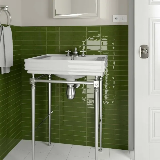 Victorian Style Green Gloss Porcelain Wall Tile