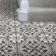 Avon White Victorian Patterned Matt Ceramic Floor Tile