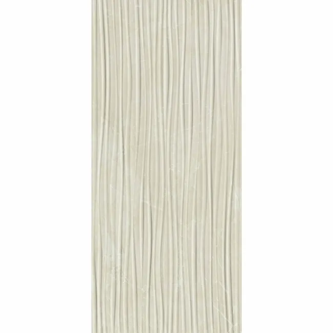 Fior Di Bosco Ivory Decor Marble Effect Gloss Ceramic Wall Tile