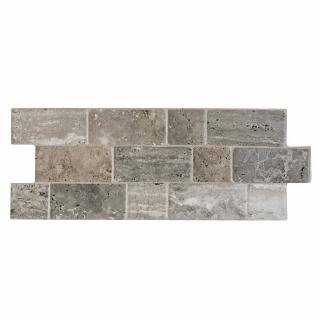 Roma Grey Travertine Effect Italian Porcelain Wall Tile