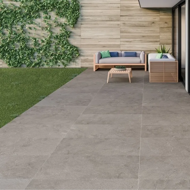 Heritage Antracita Stone Effect Large Outdoor Porcelain Slab Tile